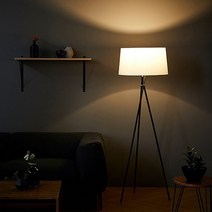 [한샘몰X스피아노] 트리노 플로어 스탠드2종/택1, 블랙