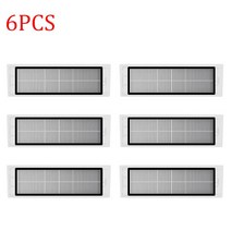 스마트 로봇 Hepa 필터 샤오미 1 S SDJQR01RR Roborock S50 S51 S55 Max S6 Pure E4 E5 로봇 진공 청소기, 03 6PCS Filter
