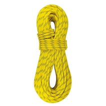 SEAMUS Static Rope 11mm Uiaa 래펠링 로프 30m(100피트) 고정 라인 나일론 컨 맨틀 로프 1.1cm(7/16인치) 암벽 등반 등산 탑 로프 솔로 운, 11mm-yellow