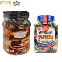 예이니식품 타야스 투바나초콜릿1kg 1통+워커스 어쏘티드 토피스&초콜릿 에클레어450g 1통 (총2통) 밀크화이트다크, 2통