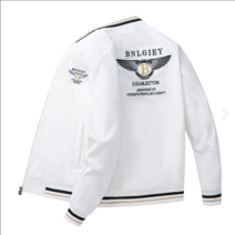 TZQW 남성 코트 봄 가을 남성복 점퍼 자수 꿀벌 야구복