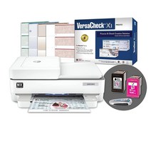 VersaCheck HP Envy 6455 MXE 올인원 MICR 프린터 체크 Presto 인쇄 소프트웨어 번들