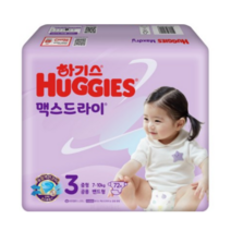 하기스 NEW 맥스드라이 점보 밴드형 남여공용 6단계(14~19kg), 144매, 0  3step(7~10kg) / 공용 중형
