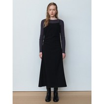 에잇세컨즈 EDITION8 Shirring Layered Dress Black 353171JQ15