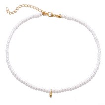 DFMEI 바로크 민물 진주 목걸이 여샤의 디자인 쇄골체인 시계 초희동 목걸이