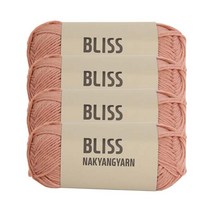 [앵콜스] 블리스울 Bliss (낱볼/4볼) 부드러운 캐시미어 스웨터실, 349 살몬핑크 (4볼묶음)