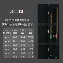 LongFatoys 민물찌 세트 케이스 중층 붕어 낚시용품, 패키지 13, 블랙케이스