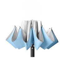 티타늄 실버 3단 우산 자동 대형 자외선 차단 완전자동 접이식