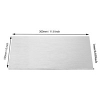 마그네슘보드 판넬 패널 1pcs 99.9% 마그네슘 합금 시트 Mg 플레이트 플랫 전기 도금 Anodes 실험 양극 CNC, 08 0.5x200x200mm, 08 0.5x200x200mm