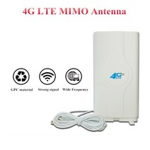 3g 4g Lte 안테나 모바일 700 ~ 2600mhz 88dbi SMA CRC9 TS9 수 커넥터 부스터 Mimo 패널 + 2 m, crc9 커넥터