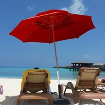 레드 대형파라솔 횡단보도그늘막 초대형파라솔 해수욕장 낚시용 옥상 비치 피크닉 파라솔, 쿠브리르 2단 파라솔