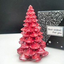 힐링 차크라 스톤 치유의 돌 명상 오브제 PC 자연 크리스탈 자갈 크리스마스 나무 Orgonite 실리콘 금형 DIY 수 지 장식 공예 보석 축제 홈 만들기, 1pcs, redstone