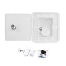 캠핑카 부품 키잠금 가능 모터 홈 해치 커버 흰색 중력 물 입구 RV 트레일러 내구성 좋은 캐러밴 캠핑카, 한개옵션0