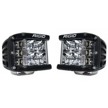 RIGID INDUSTRIES D-SS PRO 사이드 슈터 LED 조명 (스팟) 페어 블랙 마운트 블랙 하우징 596988