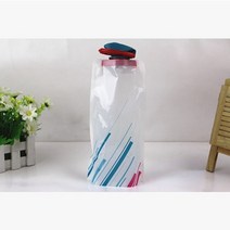체육용품 체육교구 스포츠용품휴대용 초경량 접이식 물통 가방 1 개 소프트 플라스크 병 야외 스포츠 하, [01] white
