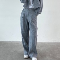 (모노레인) 모직 와이드 핀턱팬츠 B 1475 (B 1474코디)