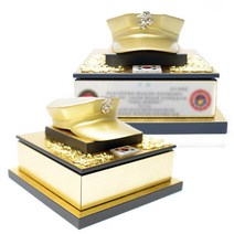 해병대 팔각모 기념 감사패 상패 전역진급선물, 부식판2개추가