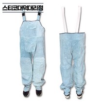 용접바지 우피 작업복 L - 3XL 소가죽 불티 불똥 편리한 멜빵 용접바지