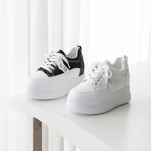 이나슈즈 여성 키높이 속굽 스니커즈 9cm 굽높은 통굽 운동화 스탠딩화