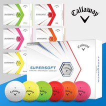 [캘러웨이골프정품] 2021 슈퍼 소프트 골프볼(2피스), 레드(무광)