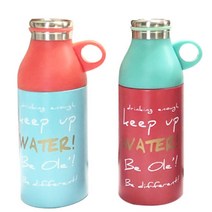 등산용 간이 소형 보온 따뜻한 물병 사무실 휴대용, 색상 / 보온보냉병(300ml)- 하늘색