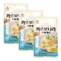 cj 까르보나라 스파게티 베이컨까르보나라 600g(2인분) x 3개, CJ까르보나라스파게티 600g(2인분)x3개, 600g