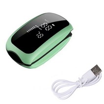 휴대용 손끝 맥박 산소 농도계 모니터 혈액 포화도 측정기 가정용 USB 충전식, CHINA_육군 녹색