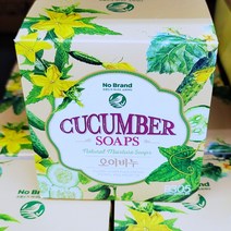 노브랜드 오이 비누 6개입 X 2개 대용량 Cucumber Soaps 12pc | NoBrand, 두상자(6pc x 2)