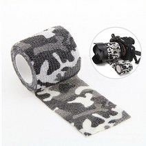 국방무늬테이프 위장랩핑 밀리터리 위장무늬 탄력 테이프 카모블랙-2802EA, 본상품선택