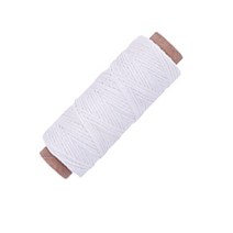 [갈색가죽] 가죽공예 왁스실 화이트 가죽실 초실 0.8mm 50m 150D, 연두색