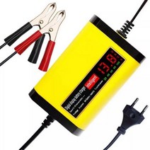 호환제품 납산 배터리 충전기 LED 디스플레이 지능형 자동차 오토바이 트럭, EU Plug