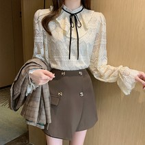 제이에프케이 레이스 리본 블라우스[AYN6BL251A]