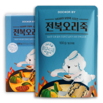 닥터바이 강아지 전복오리 죽탕 보양식 100g*5개 세트, 전복 + 오리 맛, 1개