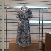 [크레송] 카라넥 앞단추 벨트원피스KDCPOP62