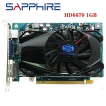 사파이어 HD6670 1GB AMD 비디오 카드 GPU Radeon HD GDDR3 128bit 그래픽 PC 컴퓨터 게임 HDMI VGA, 한개옵션0