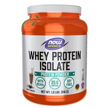 NOW FOODS Whey Protein Isolate 25 g With BCAAs Creamy Chocolate Powder 1.8-Pound, 1.8 Pound (Pack of 1), Vanilla