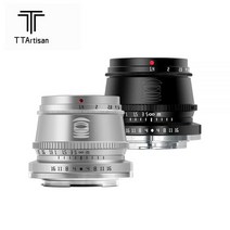 TTArtisan 소니 E 마운트 후지 필름 XF 캐논 M 라이카 L 니콘 Z 파나소닉 올림푸스 M43 카메라 렌즈용 프라임 렌즈 35mm F1.4 APS-C, Silver_소니