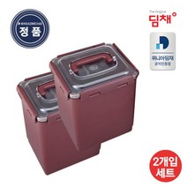 [딤채] [정품] 위니아 김치통 김치용기 투명EZ생생용기 6.3L 2개입 (WD00598, 상세 설명 참조