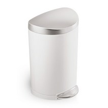 포커시스 Simplehuman 심플휴먼 디럭스 세미라운드 휴지통_10L_화이트 SPH-CW1867