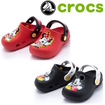 크록스 키즈 샌들 펀 랩 미키 클로그 K 블랙 레드