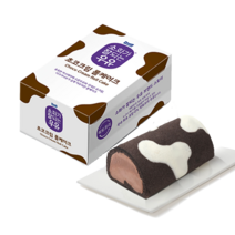 소화가 잘되는 우유 초코크림 롤케이크 380g_냉동, 380g, 1개