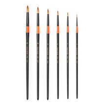 화홍 수채화 붓 700R 6본세트 2호 4호 6호 8호 10호 12호, 단품, 1개