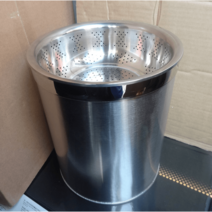 스텐 음식물통 싱크대 음쓰통 잔반 수거함 업소용, 24.5x30cm 미디엄