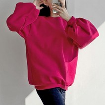 퍼니걸스 기모 퍼프 벌룬 맨투맨 티셔츠 여성의류_1378