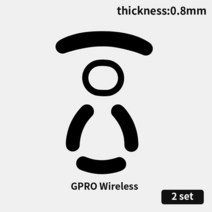 키보드부품 키캡 2 세트 마우스 피트 스케이트 Logitech 무선 프로 G102 G203 G402 G502 MX518 G400 G300 G300S M705 505 525 545, [02] GPRO Wireless