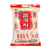 미왕 고소한 쌀과자 250gX10봉한박스무료배송 남녀노소간식, 과자