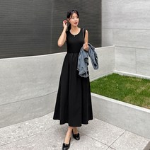 [조아맘] 레이어드 나시 원피스