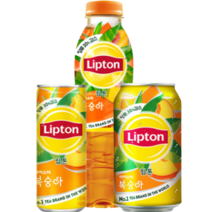 롯데칠성 립톤 아이스티 복숭아 355ml/500ml 캔/PET, 립톤 355ml 24캔
