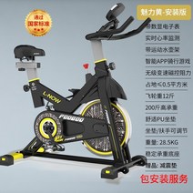 헬스장자전거 미니 실내 자전거 블루 캐슬 스피닝 바이크 홈 스포츠 운동 초저소음 체중, 옐로패키지 설치 마그네틱 컨트롤 뮤트전자시계스마트