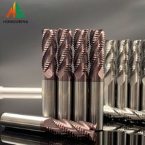 솔리드 카바이드 러핑 엔드 밀 420mm 4 플루트 3 플루트 알루미늄 커터 CNC 밀링 커터 라우터 비트 금속 러핑 가공, 14x45x100x3t